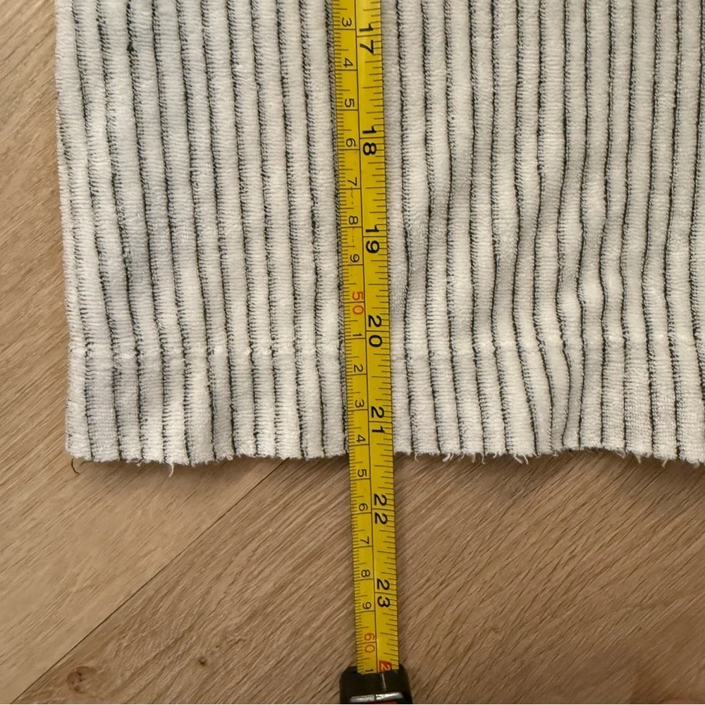 Bella Dahl Striped Gray and White Hoodie Size M - Picture 12 of 12